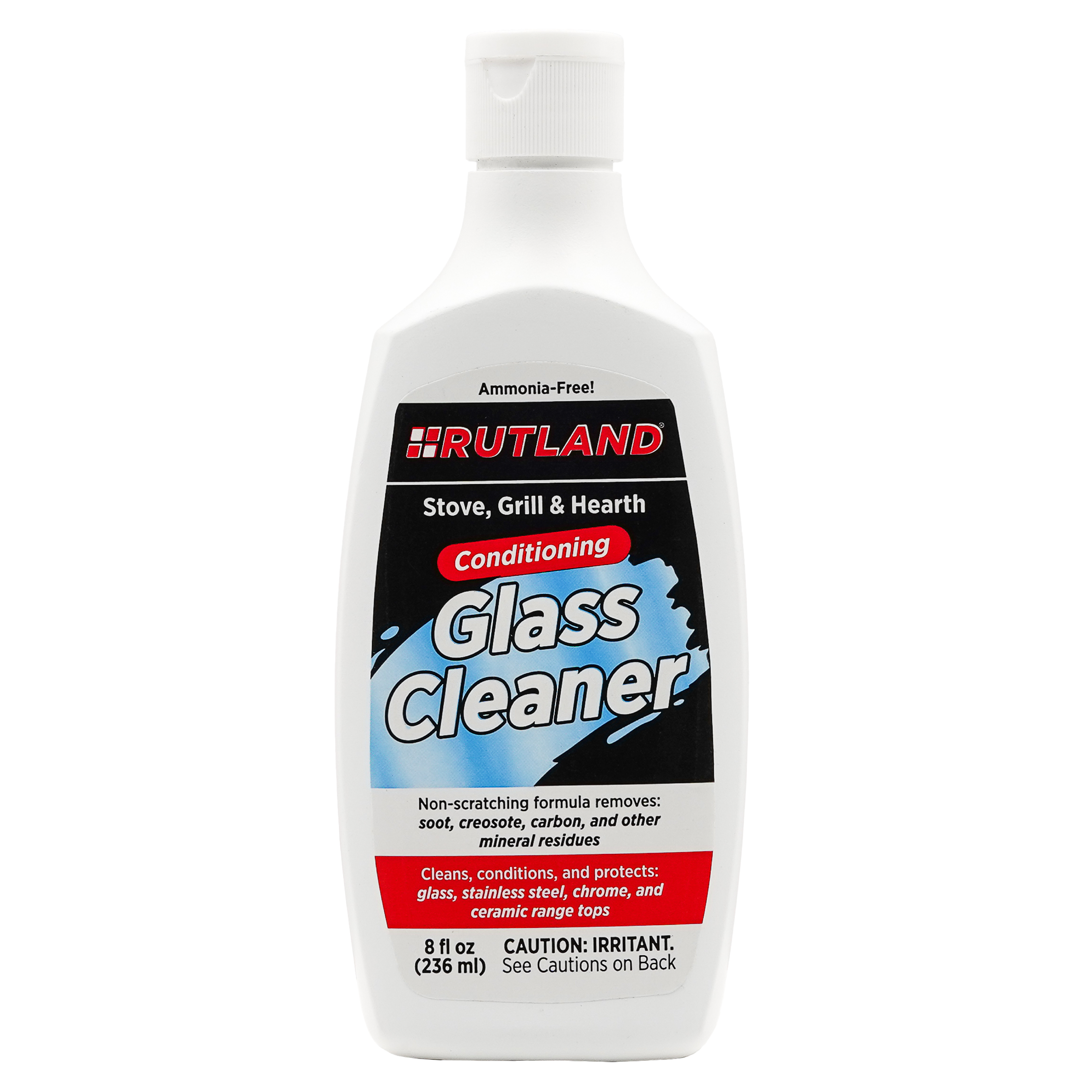 Rutland GAS Fireplace Cleanup Kit with GAS Log Soot Remover, White-Off Glass Cleaner, Brick and Stove Cleaner