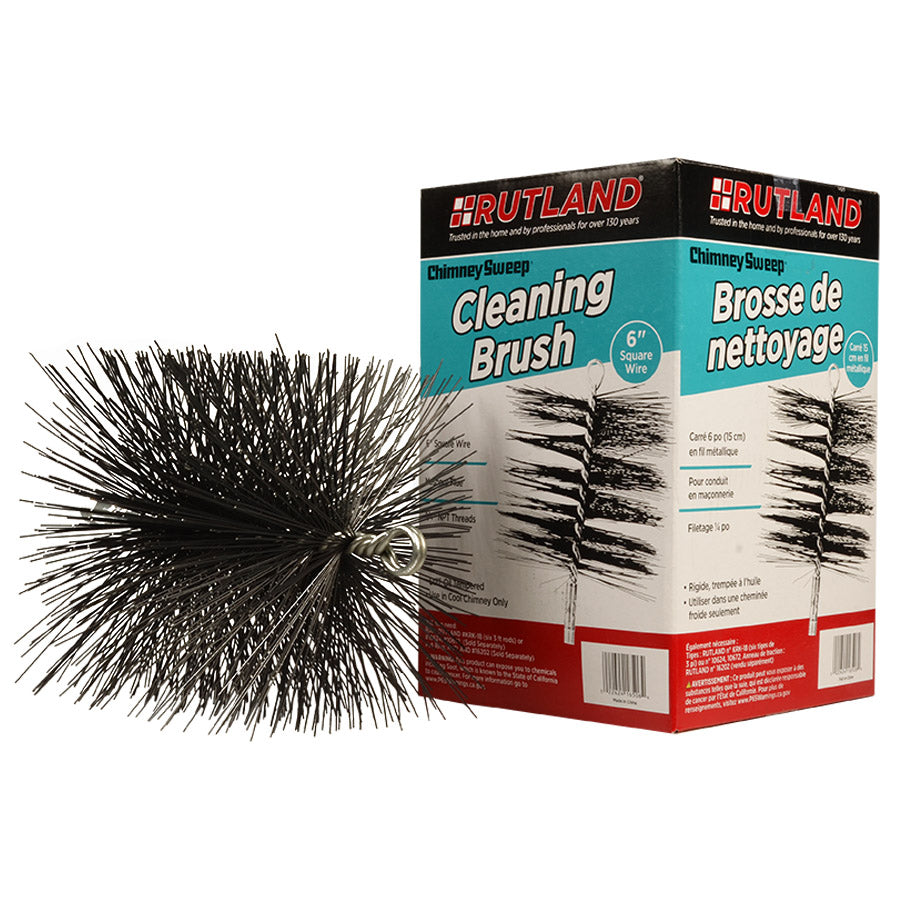 Chimney Liner Brush with Flue Cleaning Rods | Poly Chimney Brush Kit