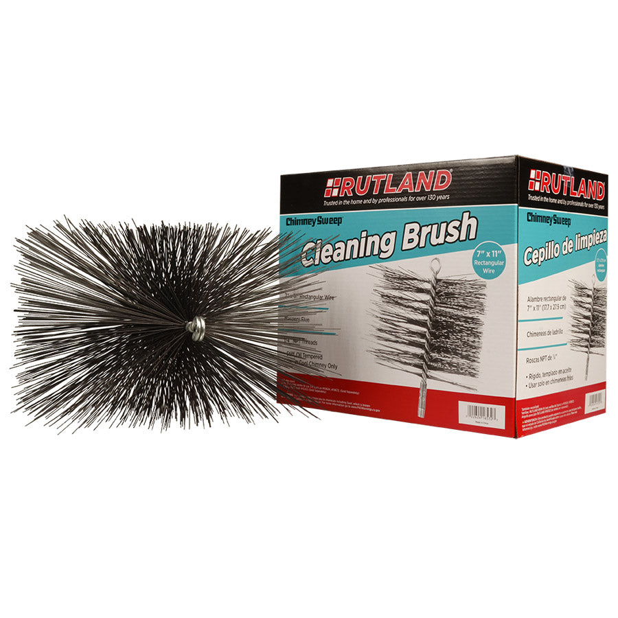 8 in. x 12 in. Chimney Sweep Rectangular Chimney Cleaning Brush