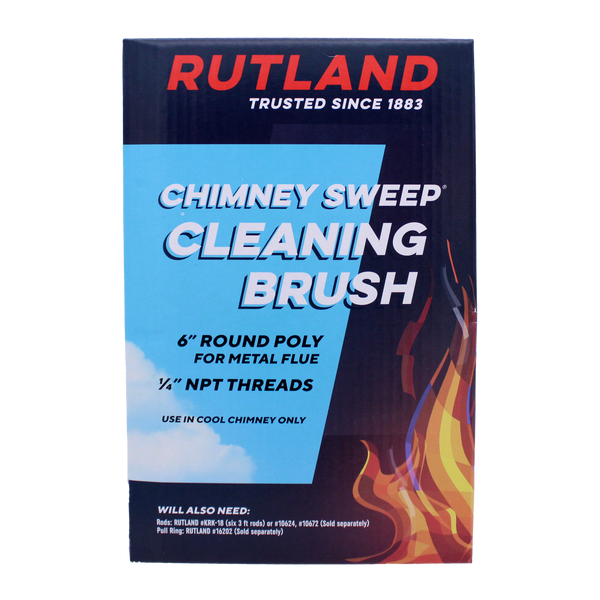 Rutland, Chimney Sweep Pellet Stove Brushes, 3in. Round Poly, Model# PS