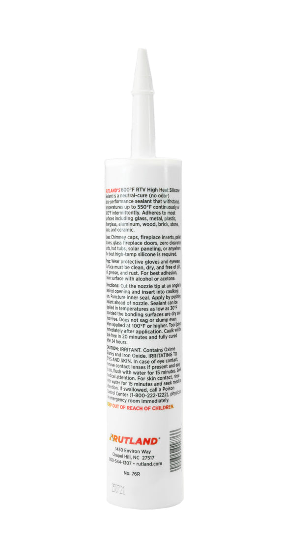 600°F RTV High Heat Silicone Sealant