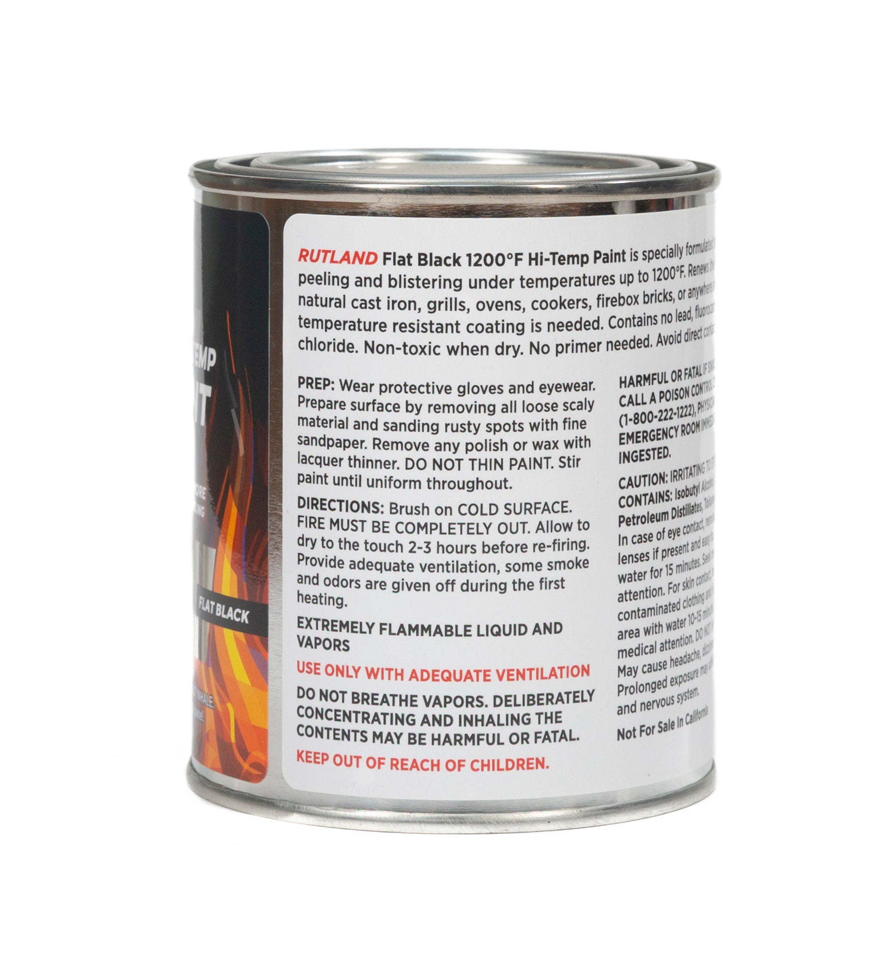 1200°F Hi-Temp Brush-On Paint | RUTLAND