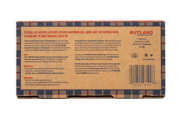 Creosote Antidote, Chimney Cleaning Fire Logs, 2-Pack