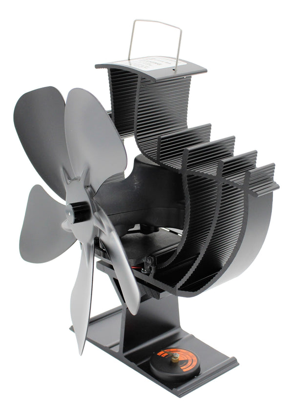 Oscillating Wood Stove Fan, 5-Blade Heat-Powered | Rutland