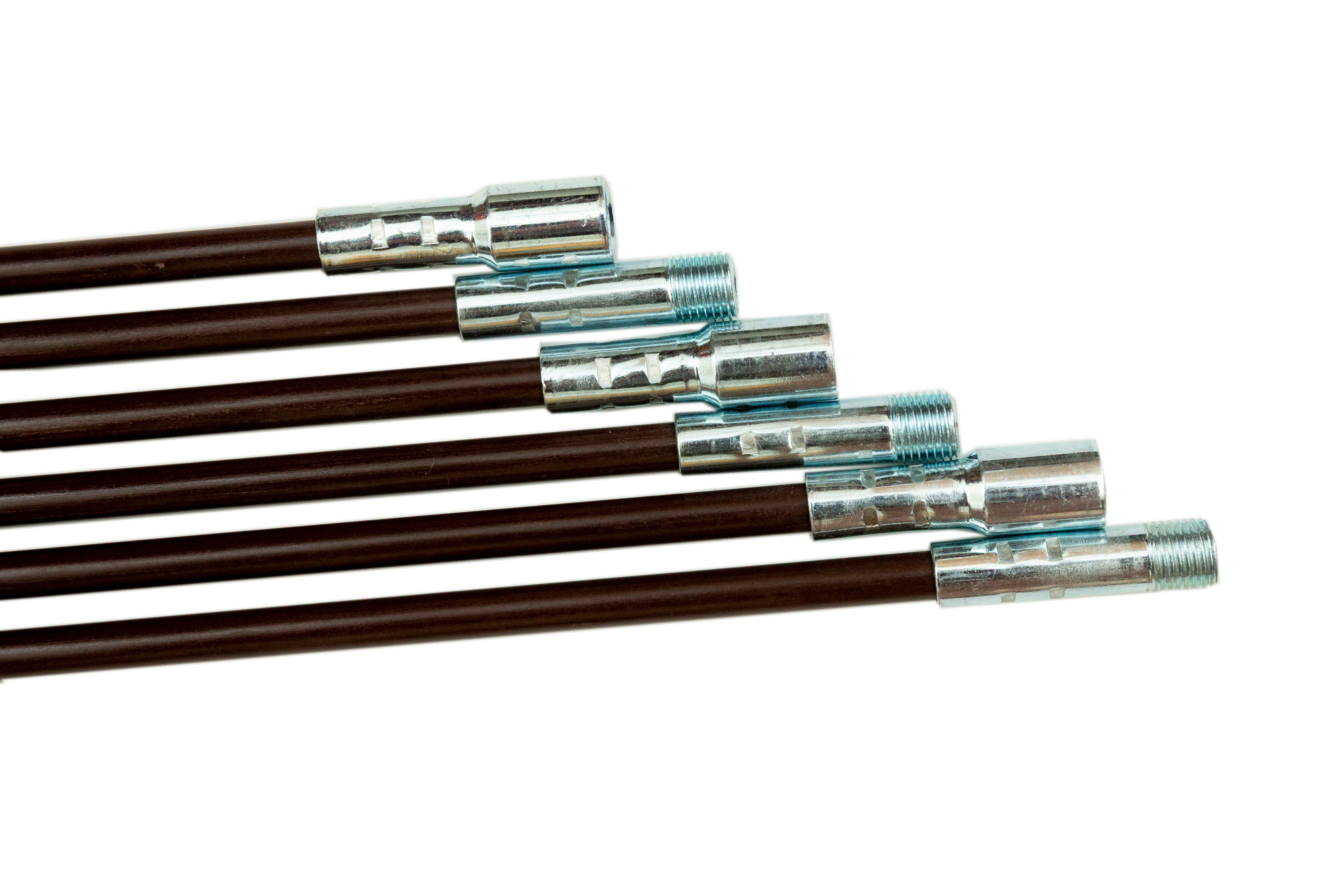 Fiberglass Chimney Brush Extension Rod Kit | RUTLAND
