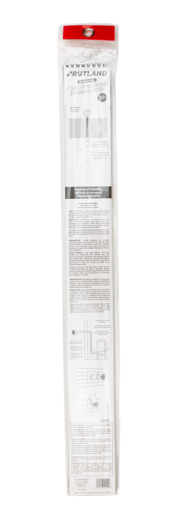 Flexible Poly Pellet Stove Extension Rod Kit