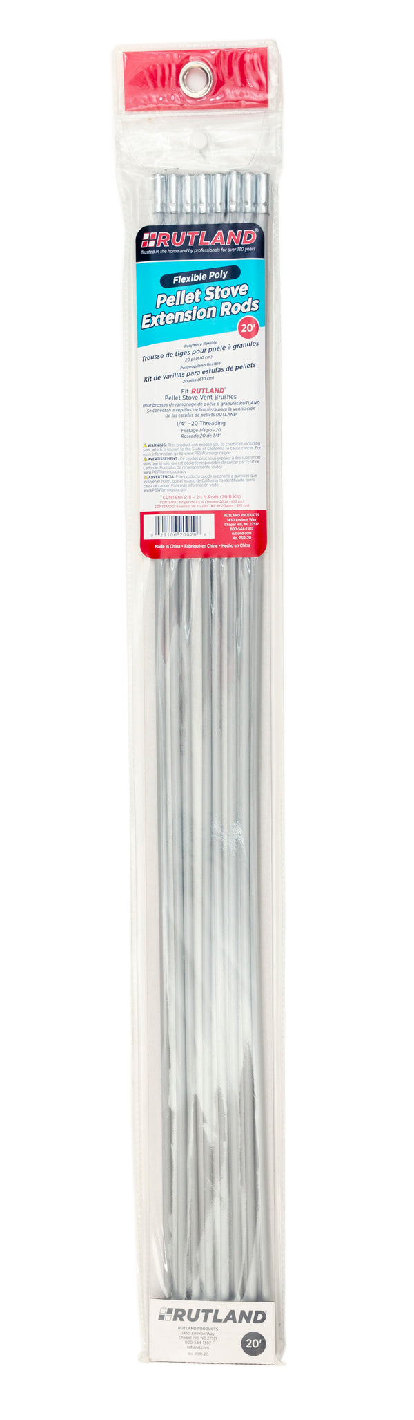 Flexible Poly Pellet Stove Extension Rod Kit