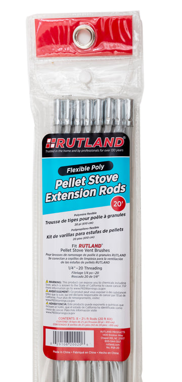 Flexible Poly Pellet Stove Extension Rod Kit - 0