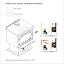 Oscillating Wood Stove Fan, 5-Blade Heat-Powered-2