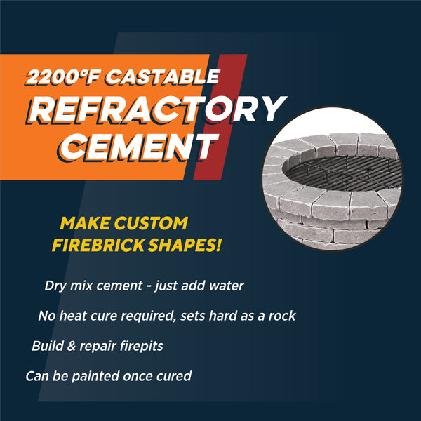Imperial Kk0062 Refractory Cement, 12 lb Tub