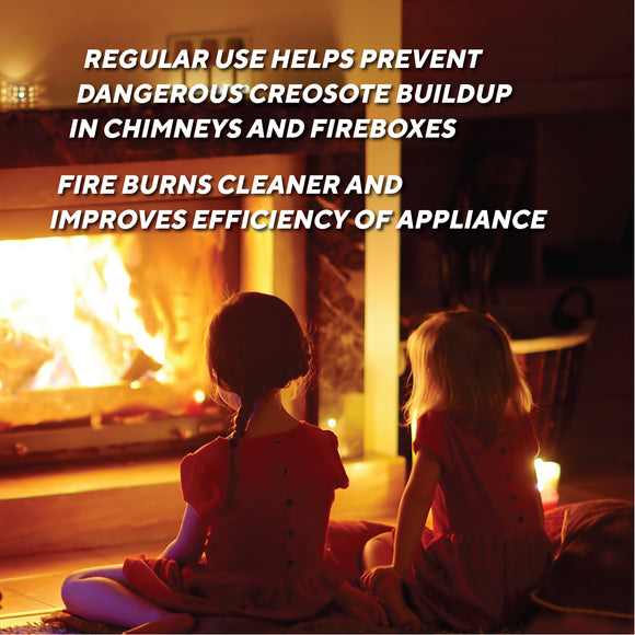 Creosote Antidote, Chimney Cleaning Fire Logs, 2-Pack