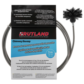 Chimney Sweep® Pellet Stove Vent Brush with Handle - 0