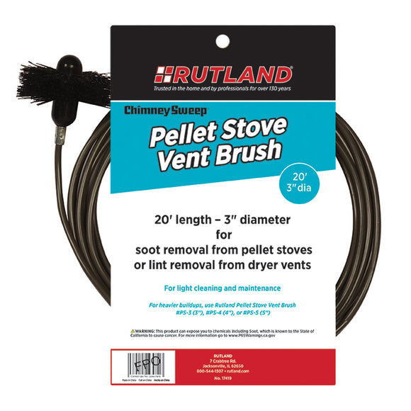 Chimney Sweep® Pellet Stove Vent Brush with Handle