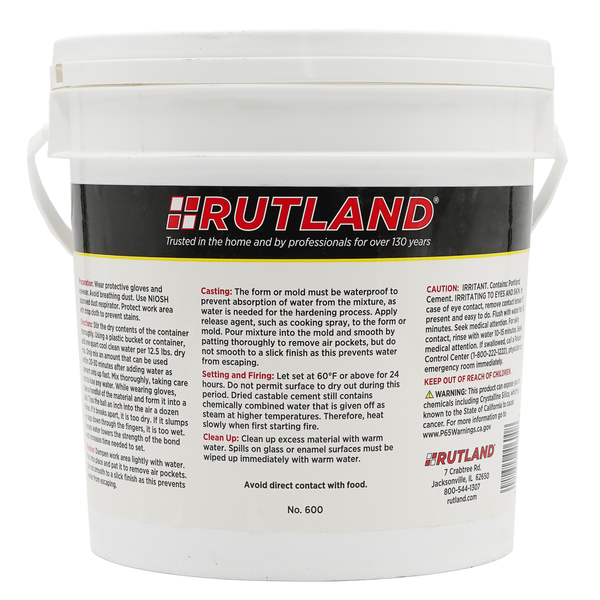 12 5 Lb Rutland Castable Refractory Cement - 8046 - New Products - Products  - by 015 Rutland - A