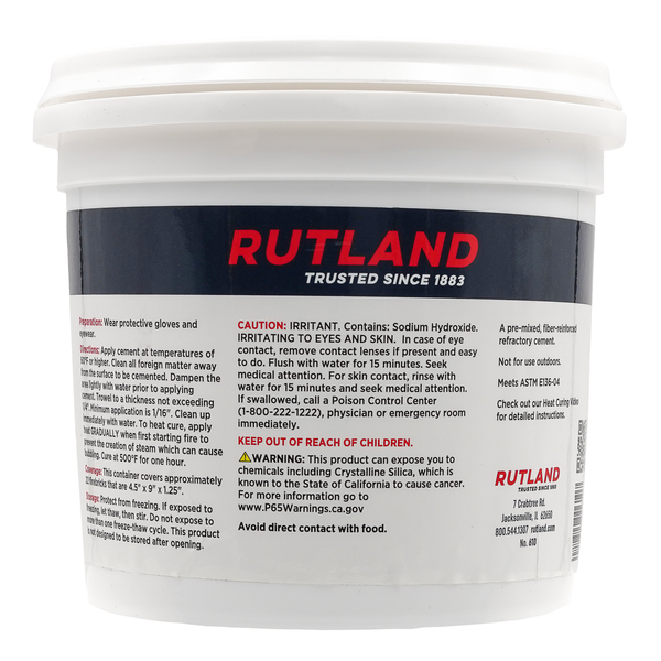 Rutland Castable Refractory Cement - 25 lbs